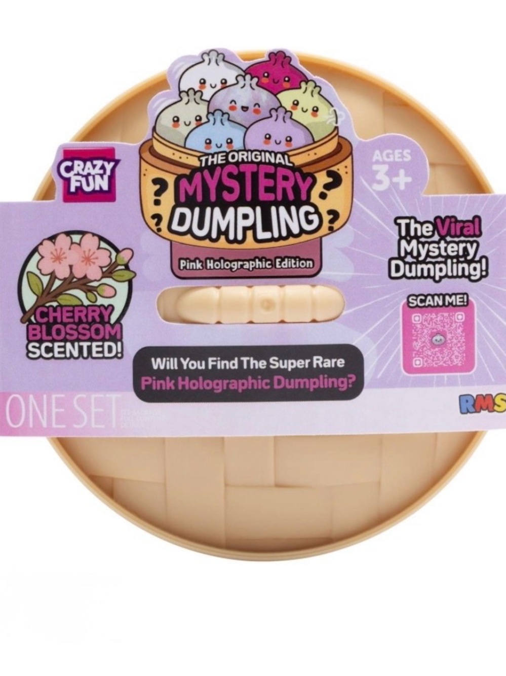 BRAND NEW Crazy Fun® Mystery Dumpling Pink Holographic Cherry Blossom Edition - Picture 3 of 5